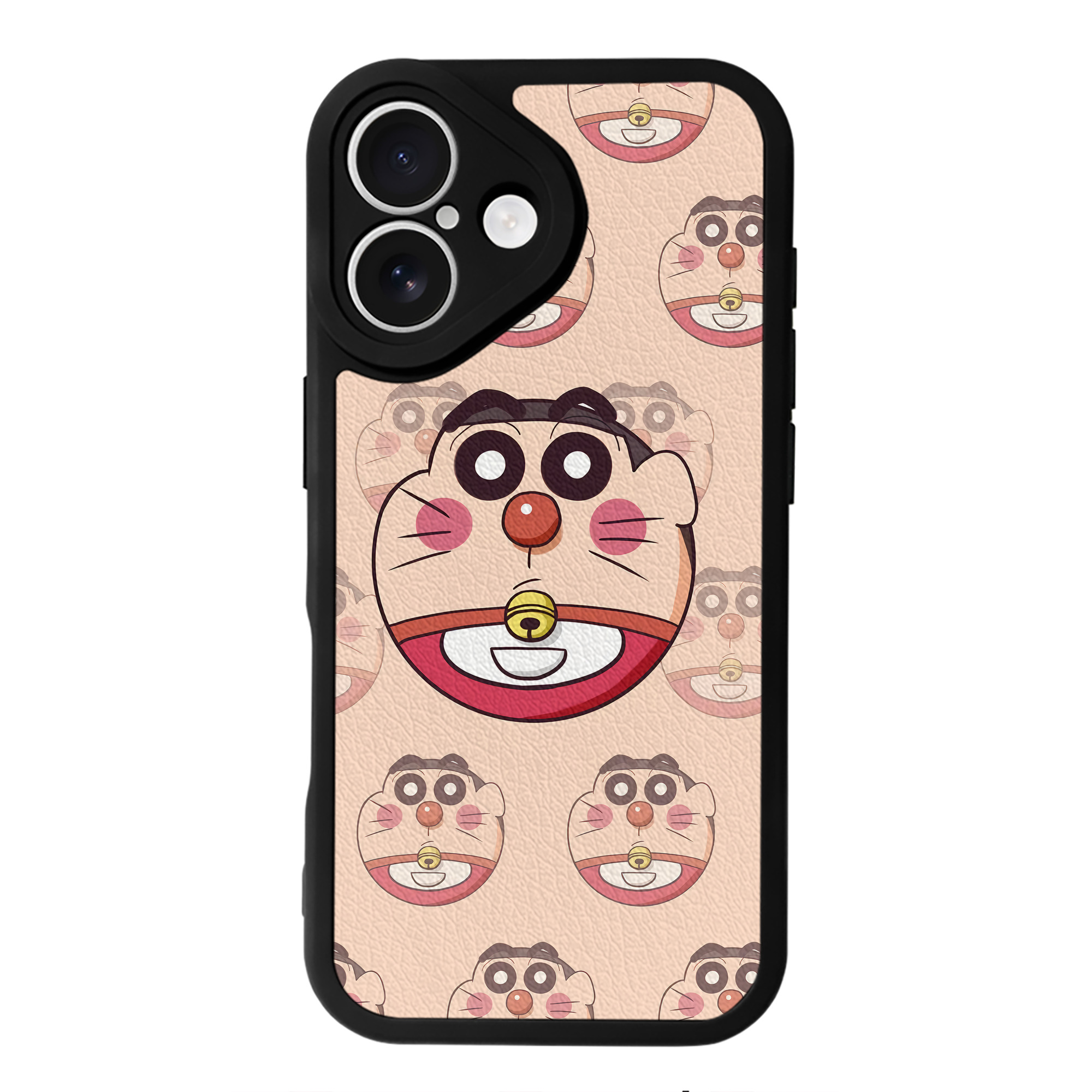（画像用） ドラえもん Doraemon 【iPhone 16シリーズ対応】シリコンスマホケース（レザー調） 材質：シリコン